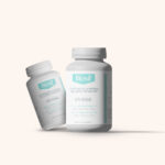 Two bottles of Biosil ch-OSA dietary supplement, promoting natural collagen production for beauty and joint health.